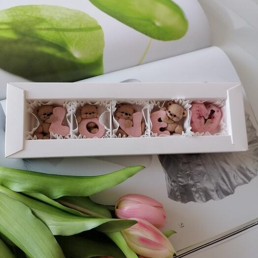 Set de dulces como regalo para niña