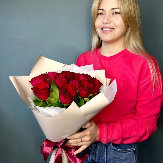 Роза кения красная 15шт
