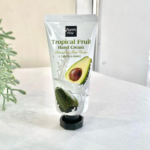Крем для рук с маслом авокадо Farm stay Tropical fruit hand cream