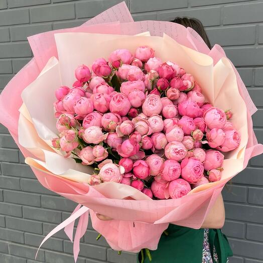 Букет WOW💗с пионовидной розой