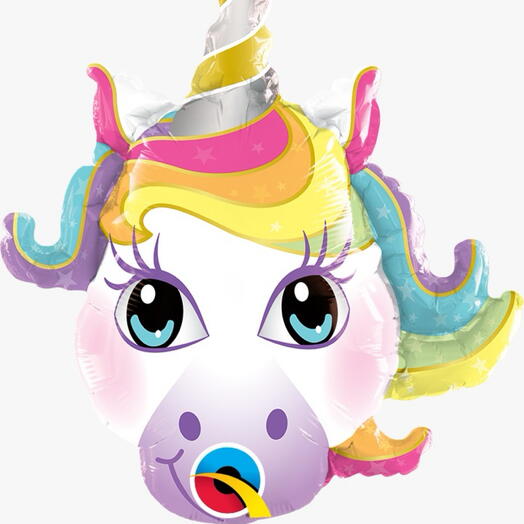 Unicorn Shaped Foil Balloon-5271