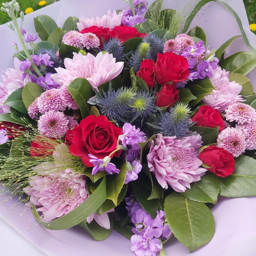 Purple and Red Bouquet