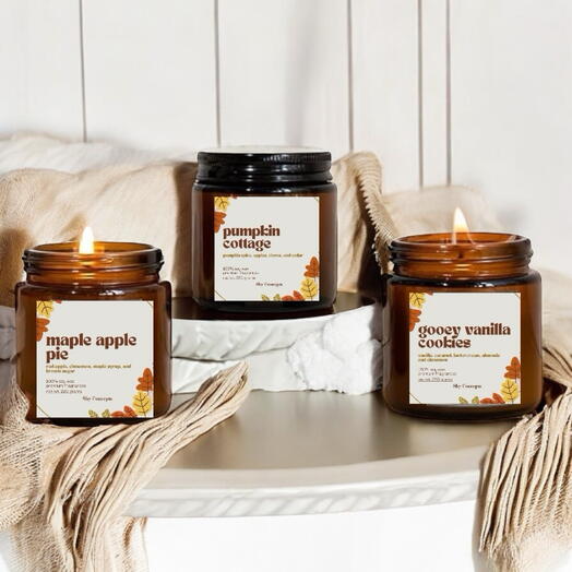 Autumn Candle Gift Set - 220g (Set of 3)