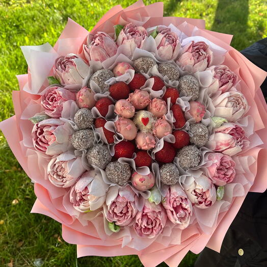 Букет из клубники шик