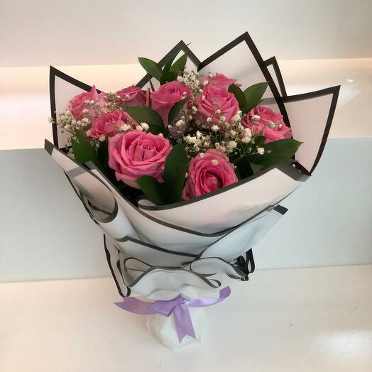 Pink Roses Bouquet