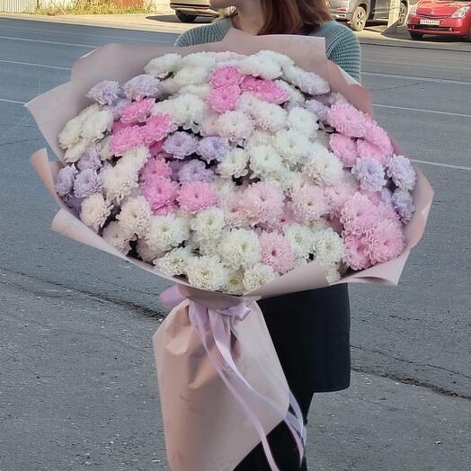 Bouquet of 25 bush chrysanthemums Mix Sensuality