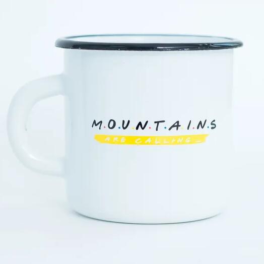 Эмалированная кружка Mountains Are Calling