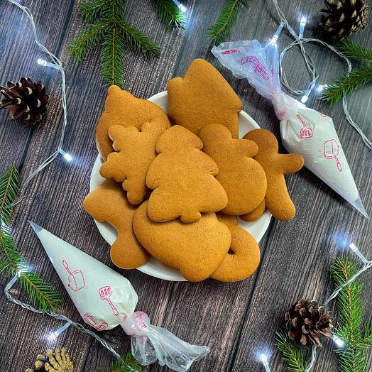 Набор имбирных пряников «Сделай сам» новогодняя сказка 20 шт