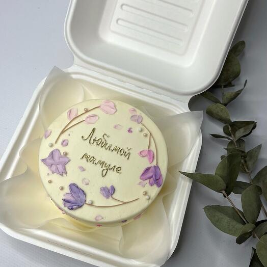 Bento cake "To my beloved mother" for mom, mom, for mom