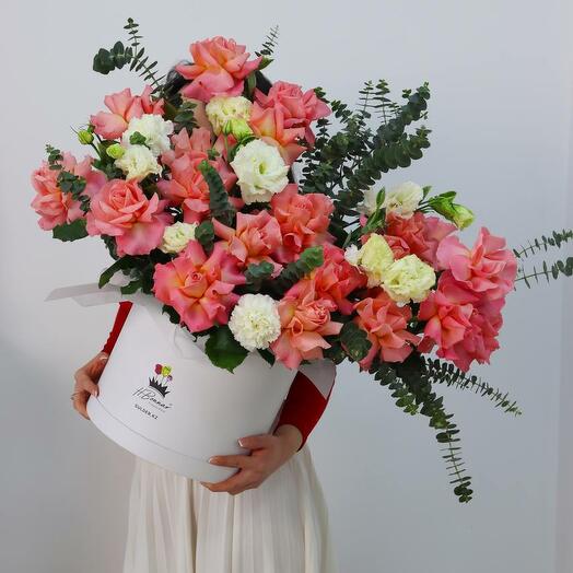 Букет Многоцветие в коробке