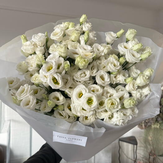 Lisianthus white 17 stems