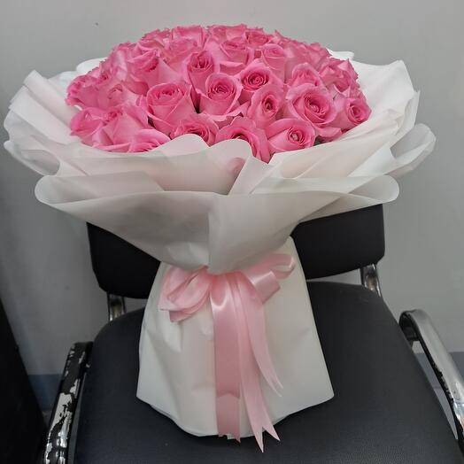 Pink roses bouquet mini