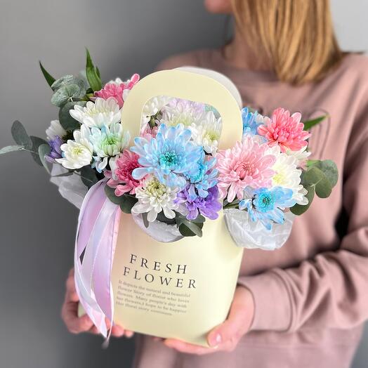 Сумочка с хризантемой 🌸