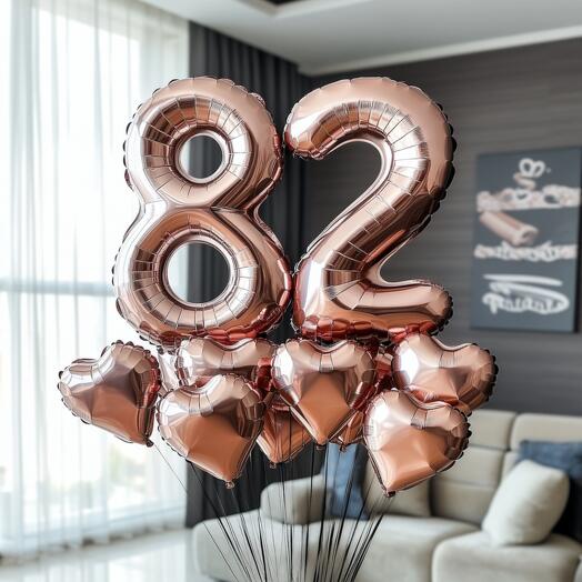 Шары 82 День рождения 🎁