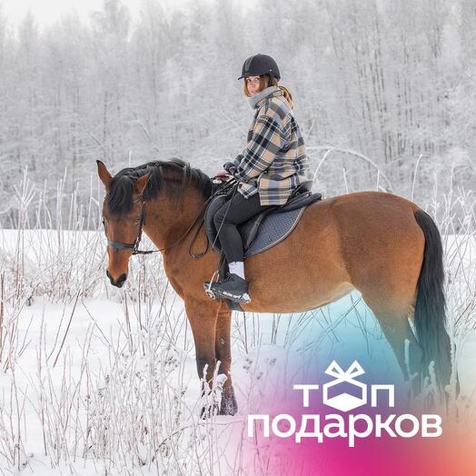 Подарочный сертификат Индивидуальный конный поход с привалом, 1 чел. (2 часа) (Москва)