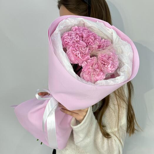Диантусы и ковыль 🌸