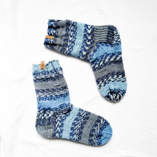 Мужские вязаные носки «Морские»