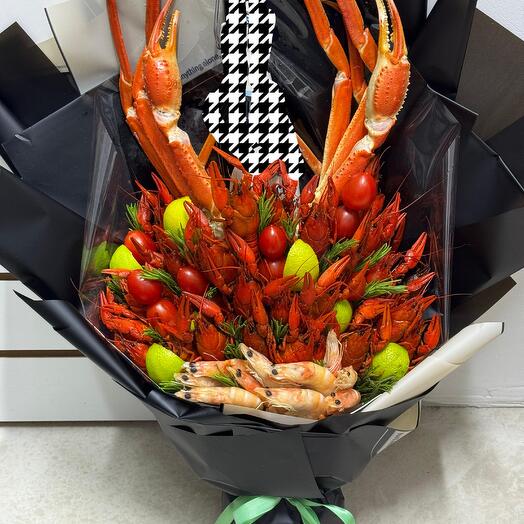 Букет с раками и клешнями