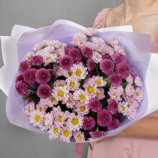 Букет из ароматных черничных и сиреневых сантини💜