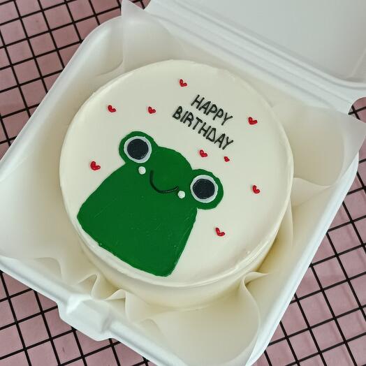 Бенто-торт с лягушкой Happy Birthday