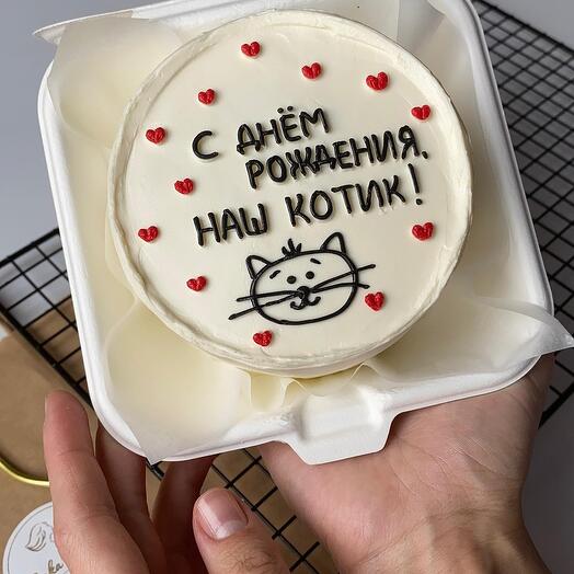 Бенто торт Котик