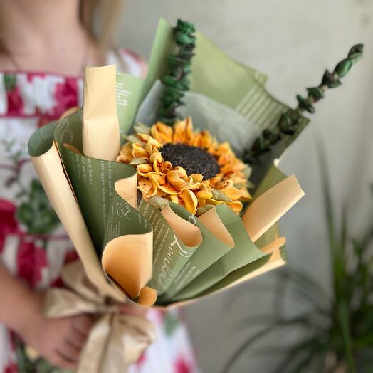 Зефирный букет - комплимент подсолнух 🌻