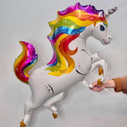 Единорог шар фольгированный