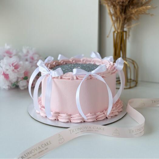 Торт с блестками «Pink»