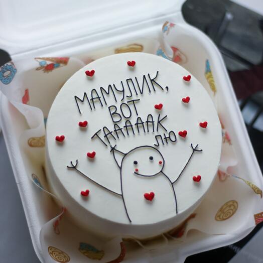 Нежный бенто-торт для мамы