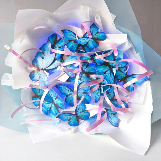 Букет светящиеся бабочки🦋🦋🦋🦋