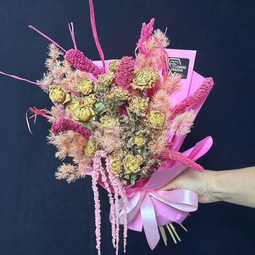 Букет из сухоцветов «закат в Дубае»