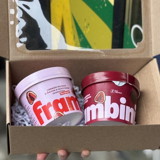 Набор Frambini Малина в молочном шоколаде без сахара