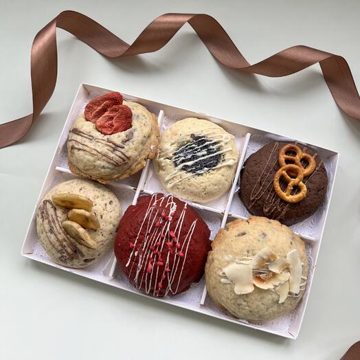 Набор печенья кукис (NY Cookies), ассорти из 6 вкусов