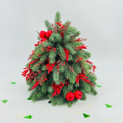 Новогодняя искусственная ёлка ручной работы 40 см