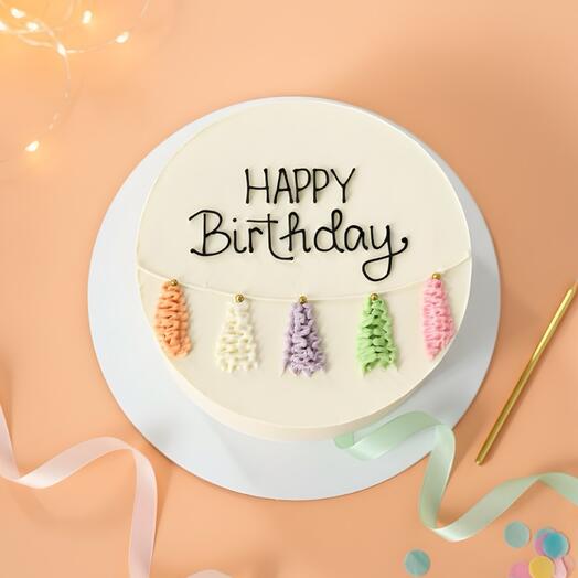 Торт на день рождения Happy birthday 1 кг