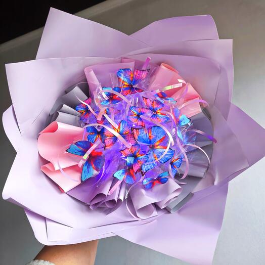 Букет из светящихся бабочек 🦋