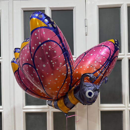 Воздушный шар Бабочка 3D гелий. Helium balloon butterfly 3D
