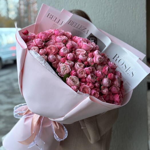Кустовая пионовидная Роза букет 🌸
