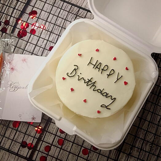 Бенто "Happy birthday"с сердечками