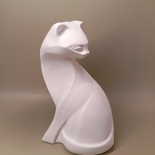 White decorative figure "Cat silhouette"