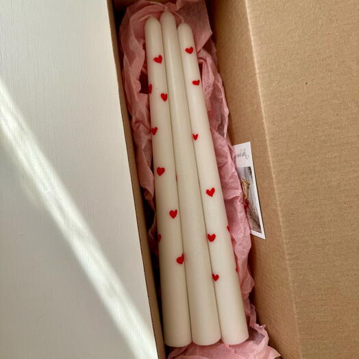 Свечи с росписью, свечи в подарок