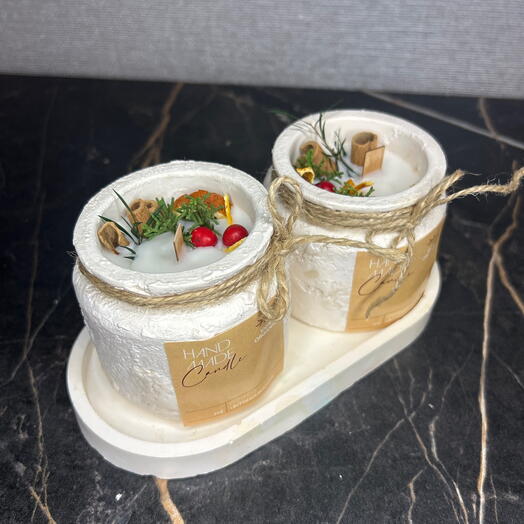 Набор арома свечей Грейпфрут и мята