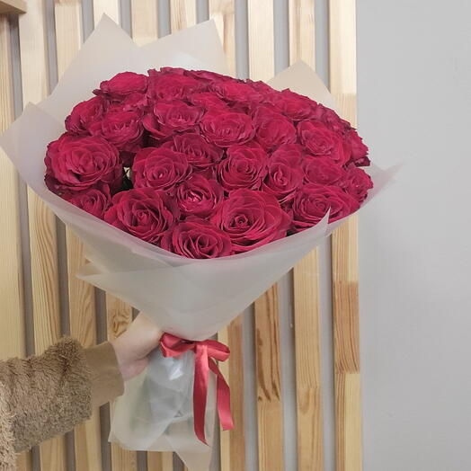 Букет "пламя и лёд " 35шт