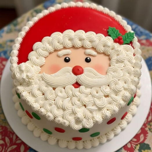 Новогодный торт Санта