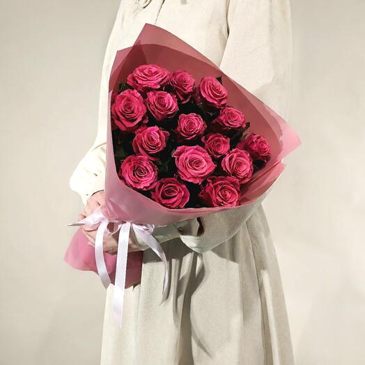 Розы малиновые Кения les fleur (В0005)