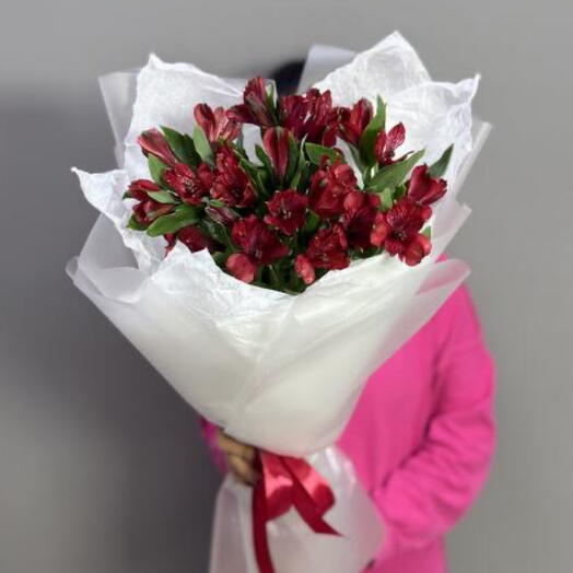 Красные Альстромерии 7 шт 😍/ цветы с доставкой в Уфе