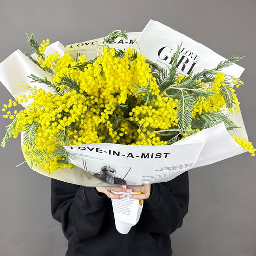 Мимоза в дизайнерской упаковке