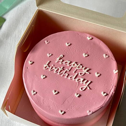 Бенто торт без сахара и пшеничной муки «Happy Birthday»