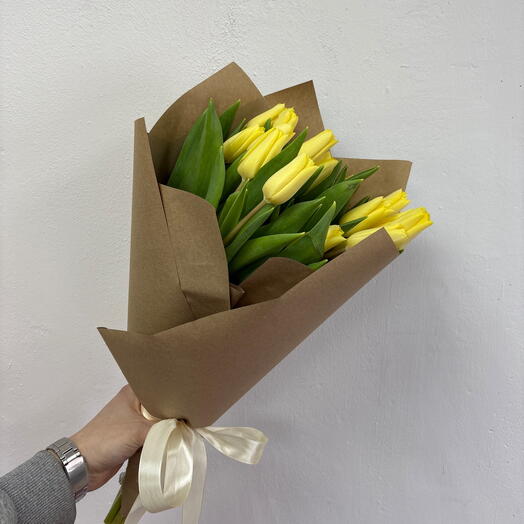 Монобукет из тюльпанов