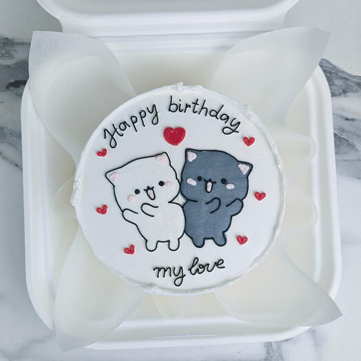 Бенто торт на день рождения мужу, жене, парню, девушке, Happy birthday my love